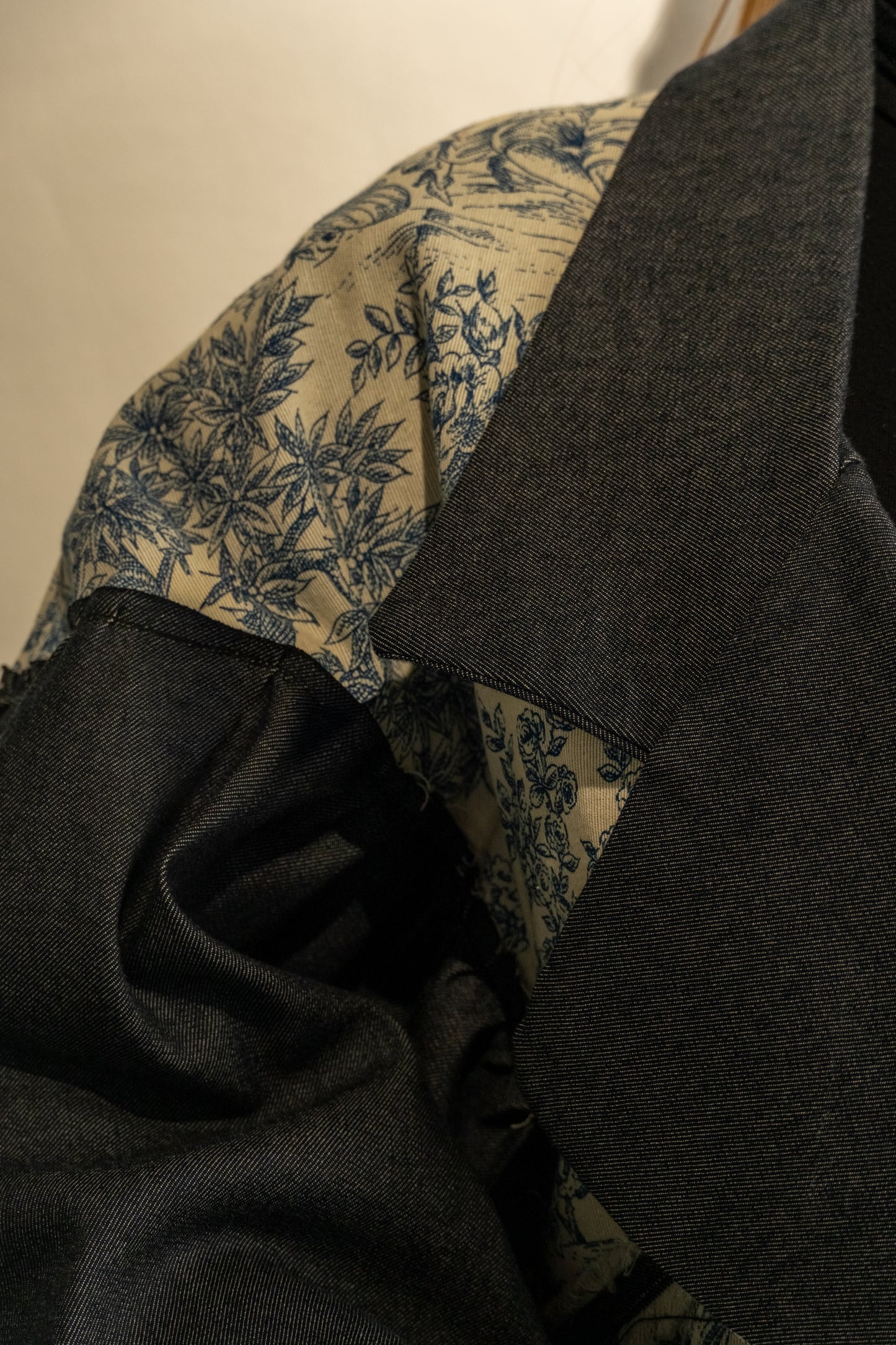 Jacheta IRIS DENIM JARDIN BLEU